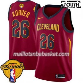 Maillot Enfant Cleveland Cavaliers Kyle Korver 26 2018 NBA Finals Nike Rouge Swingman
